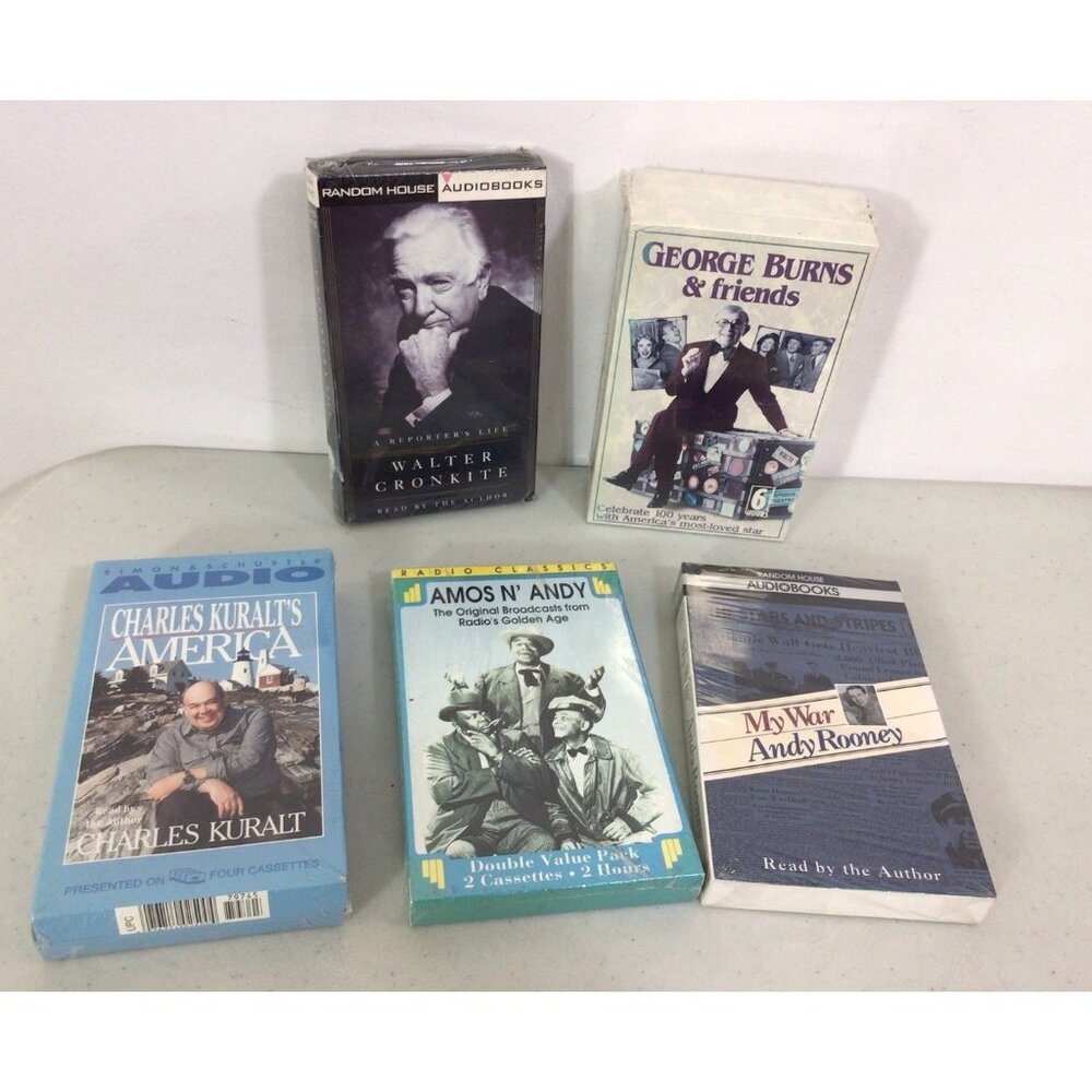 Vintage Audio Books on Tape Cassettes George Burns Lot of 5 NEW